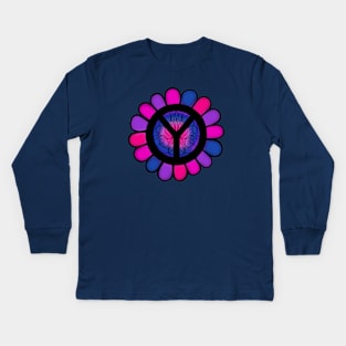 FLOWER Peace Movement Kids Long Sleeve T-Shirt